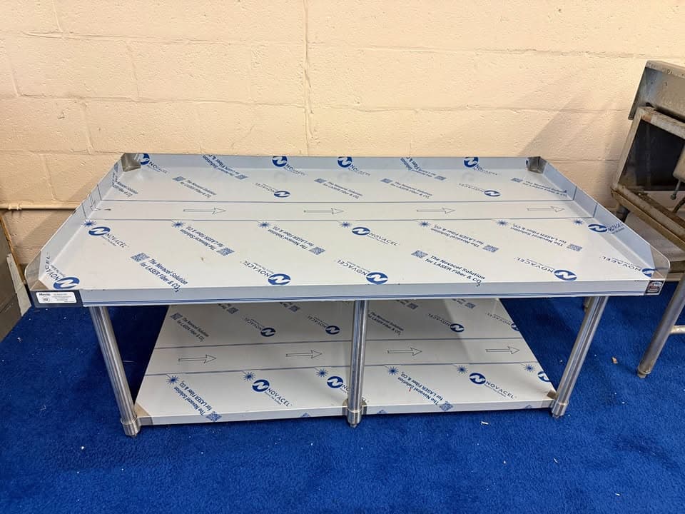 BRAND NEW SCRATCH & DENT 30" x 60" STAINLESS STEEL EQUIPMENT STAND – $325 — Scratch & Dent commercial restaurant equipment for sale
