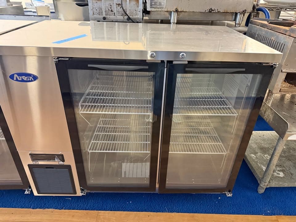Scratch and Dent ATOSA 48" GLASS DOOR BACK BAR COOLER SHALLOW DEPTH — Scratch & Dent commercial restaurant equipment for sale